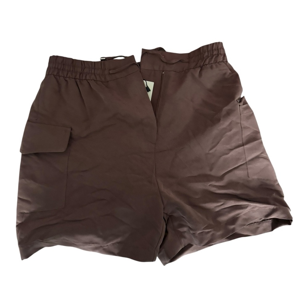Koton Women’s Brown Modal Blend Cargo Shorts‎ Size 38 (UK 10) Made in Türkiye
